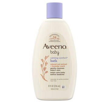 Aveeno Baby Calming Comfort Bath & Body Wash With Relaxing Lavender & Vanilla Scents & Natural Oat Extract, Tear-Free Formula, P