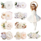 Oaoleer 9 Pcs Flower Hair Clip,Flower Clips For Hair Accessories Floral Hair Bows For Girls Baby Toddler Gifts