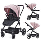 2-In-1 Baby Stroller Travel Stroller Reversible Stroller, Bassinet Stroller With Convenient One-Handed Folding Feature Stroller
