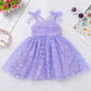 Idopip Baby Girls Sequin Heart Tutu Dress Summer Sleeveless Backless Princess Birthday Party Dresses Toddler Girl First Communio