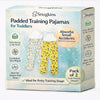 Snugkins Diaper Pants | Potty Training Pajamas For Toddlers, Boys And Girls.100% Cotton. (Alphabet & Boat  Pack 2, Size 4, 4 Y