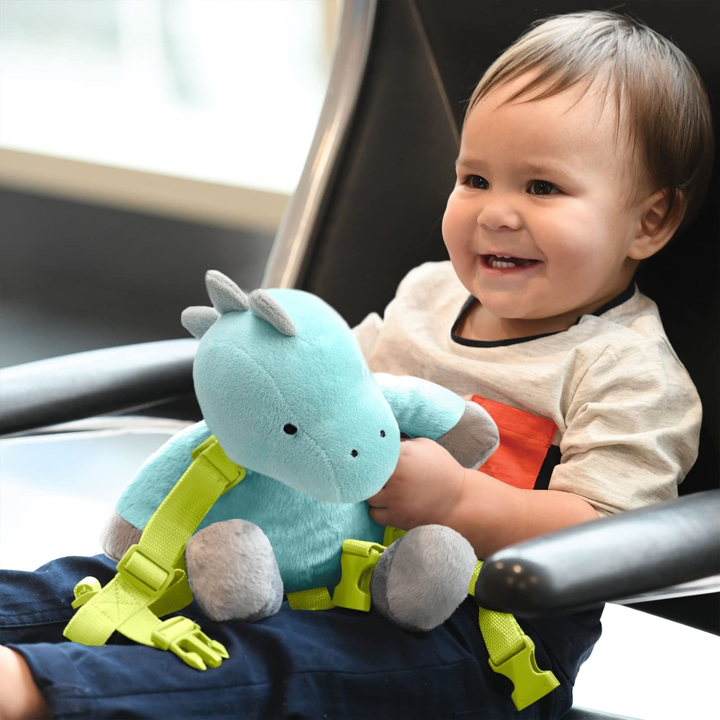 Travel Bug Toddler Character 2-In-1 Safety Harness (Dinosaur - Teal/Grey)