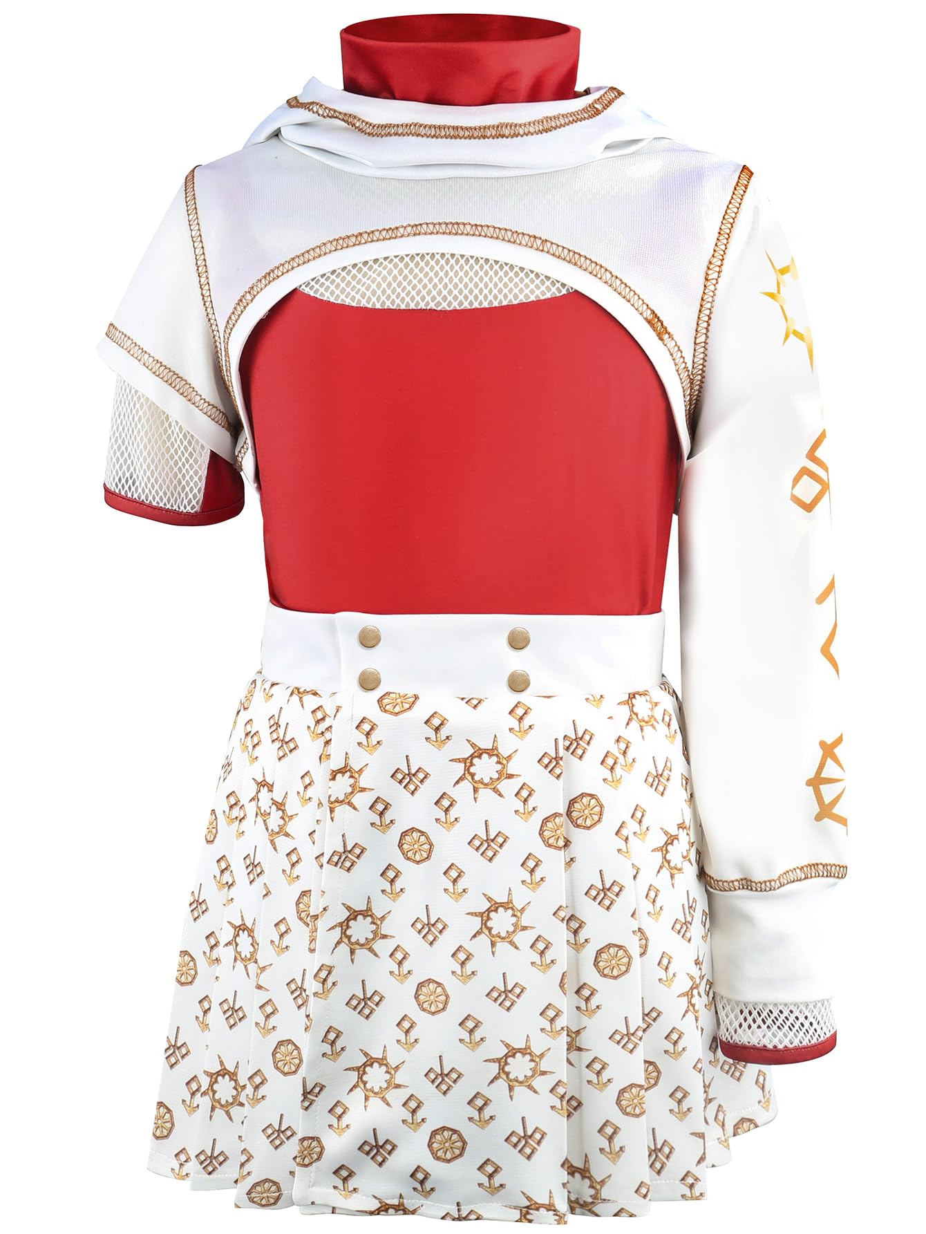 Xefenki Girls Nova Zombies 4 Costume Dress Cheerleader Halloween Cosplay Outfits 3-4Y
