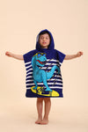 TEHALK Dinosaur Hooded Towels for Kids/Toddler/Boys/Girls, Poncho Beach Towels for Pool/Swimming, Towel Robes/Wearable Towel for