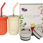 Little Ecos Toddler Straw Cups Spill Proof | Set Of 2 Stainless Steel Baby Straw Sippy Cups For Toddlers 2+ 3+ Year Old | Insula