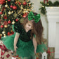 Lanmerry Hair Clip - 5 Inches St.Patrick'S Day Sequins Large Bow With Alligator Clip - Green - Hair Accessories For Women Teens