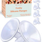 Cushy Silicone Flanges, Breast Shields - Replacement Pump Parts - For Spectra, Lansinoh, Medela Pumps - Great For Elastic Nipple