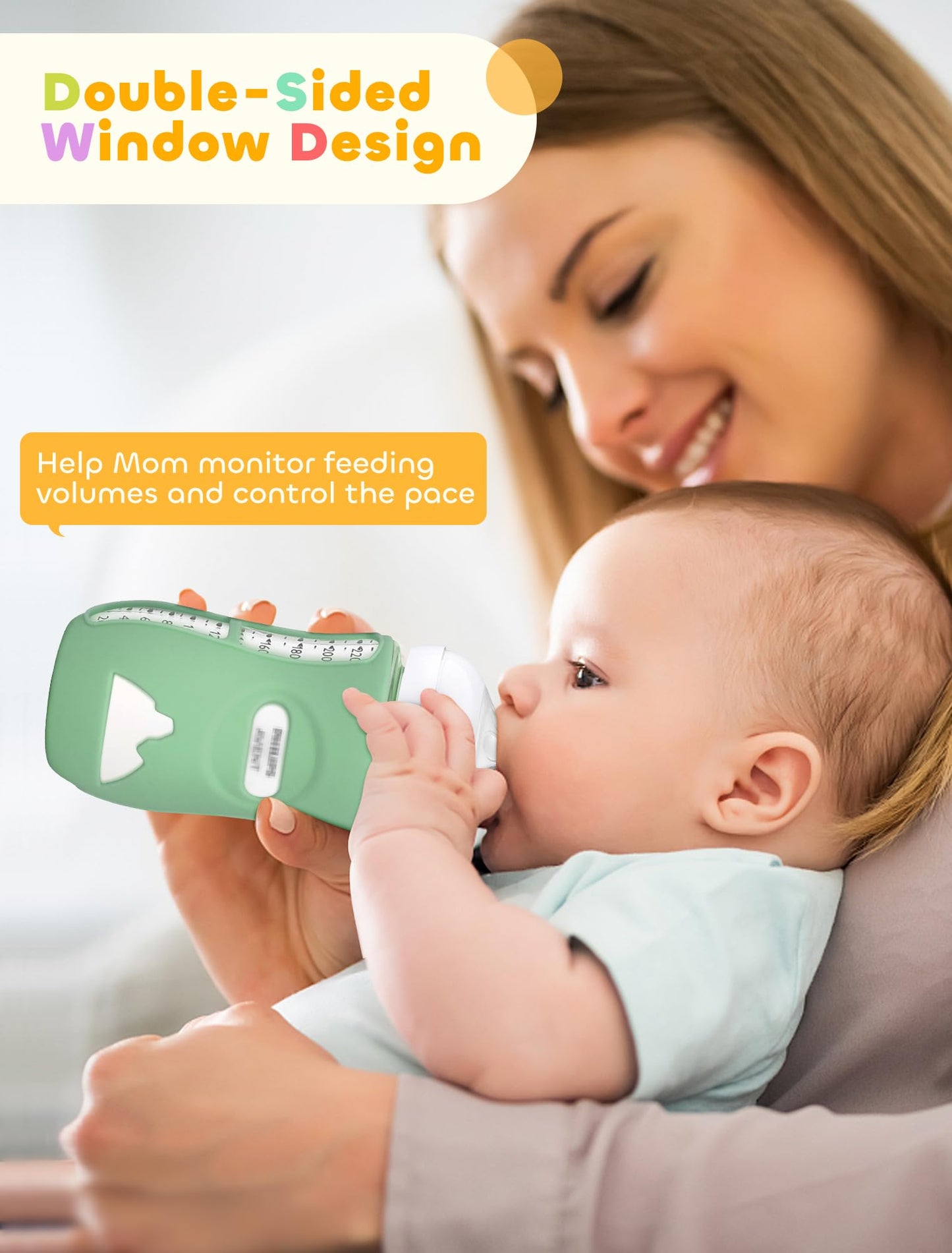 Lotbill 3 Pack Silicone Sleeves For Avent Natural Glass Baby Bottles, Protection And Insulation, Baby Bottle Sleeve Compatible W