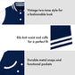Creative Knitwear College Baby Letterman Varsity Jacket - Syracuse Otto Mascot Logo - Navy - 12 Months