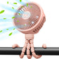 GUSGU Stroller Fan Clip on for Baby, Flexible Tripod & Rechargeable Battery, Small Personal Fan, Mini Portable Fan for Travel, H