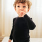 Vaenait Kids Toddler Long Sleeve Modal Sleepwear Pajamas 2Pcs Set Modal Black S