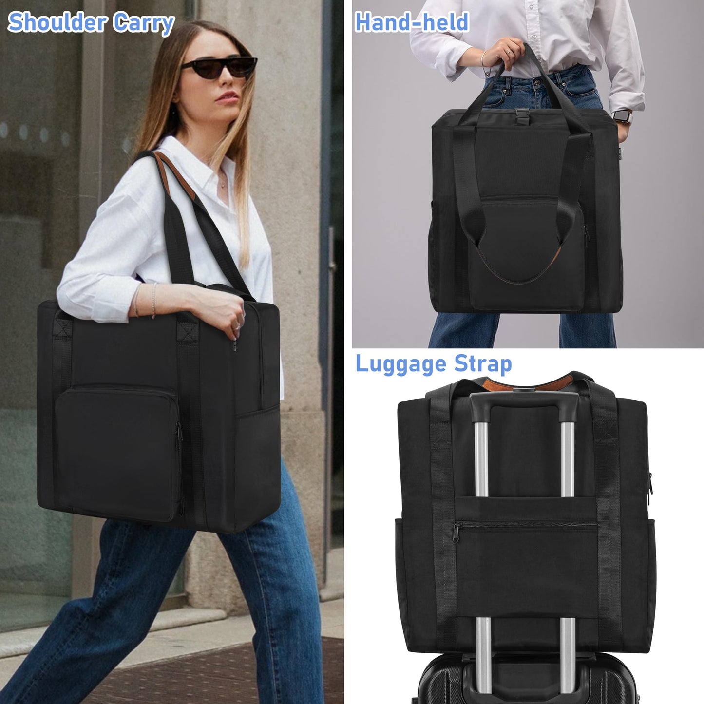 Toribio Backless Booster Car Seat Travel Bag, For Gb Pockit, Tote Bag Strollers Bags For Airplane Gate Check, Black