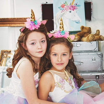 Sunovelties 6 Pack Unicorn Horn Headband Ears Photo Props Birthday Outfit Cosplay Costume Party Supplies For Teens And Adults Gi