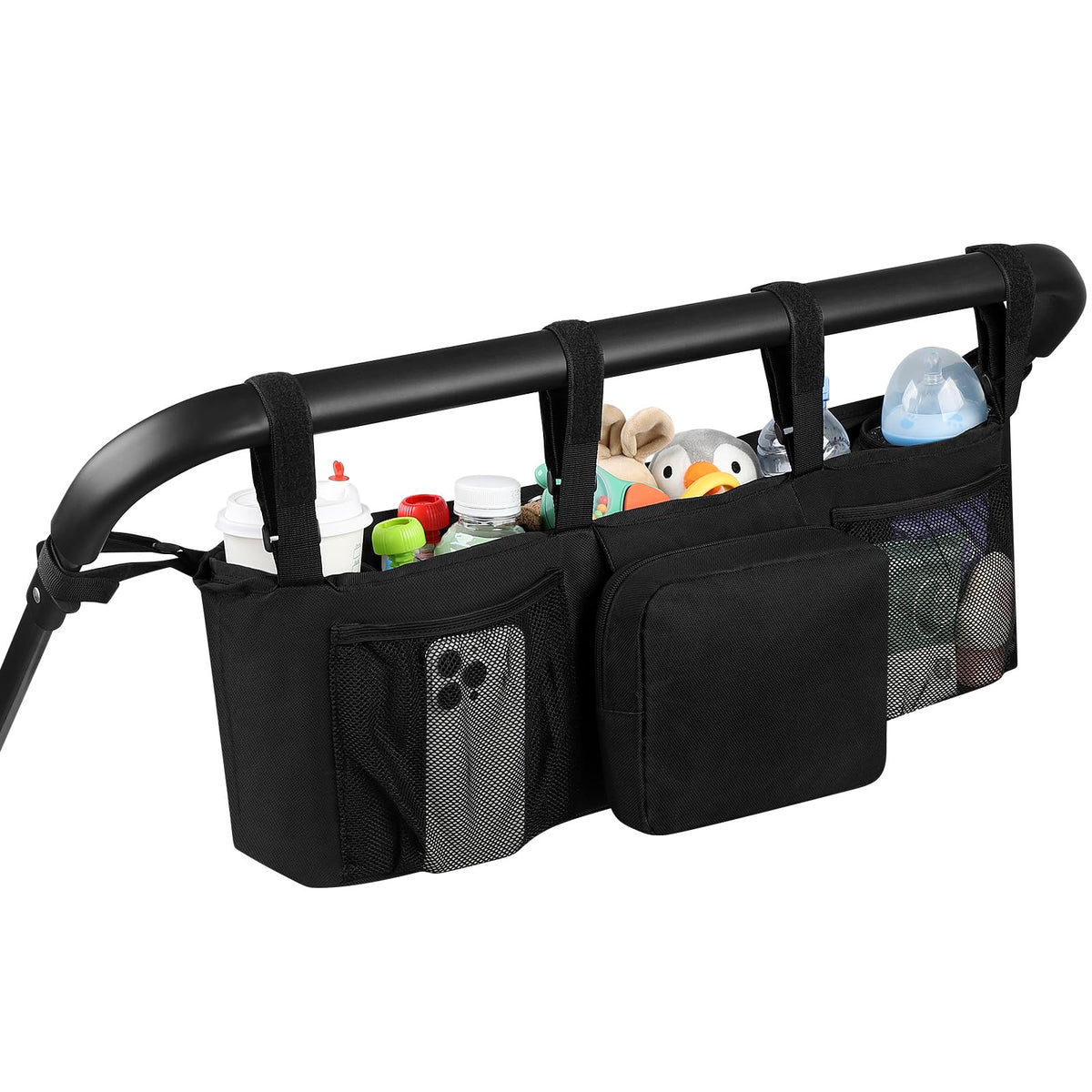 Accmor Double Stroller Organizer for Bob Duallie and Baby Jogger City Mini GT2, Double Baby Stroller Caddy Bag Organizer Accesso