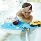 Green Toys Ferry Boat with Mini Cars Bathtub Toy, Blue/White, Standard