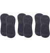 Queery Unisex Anti Slip No Show Cotton Black Loafer Socks With Anti Slip Silicon Grip (Pack Of 3)