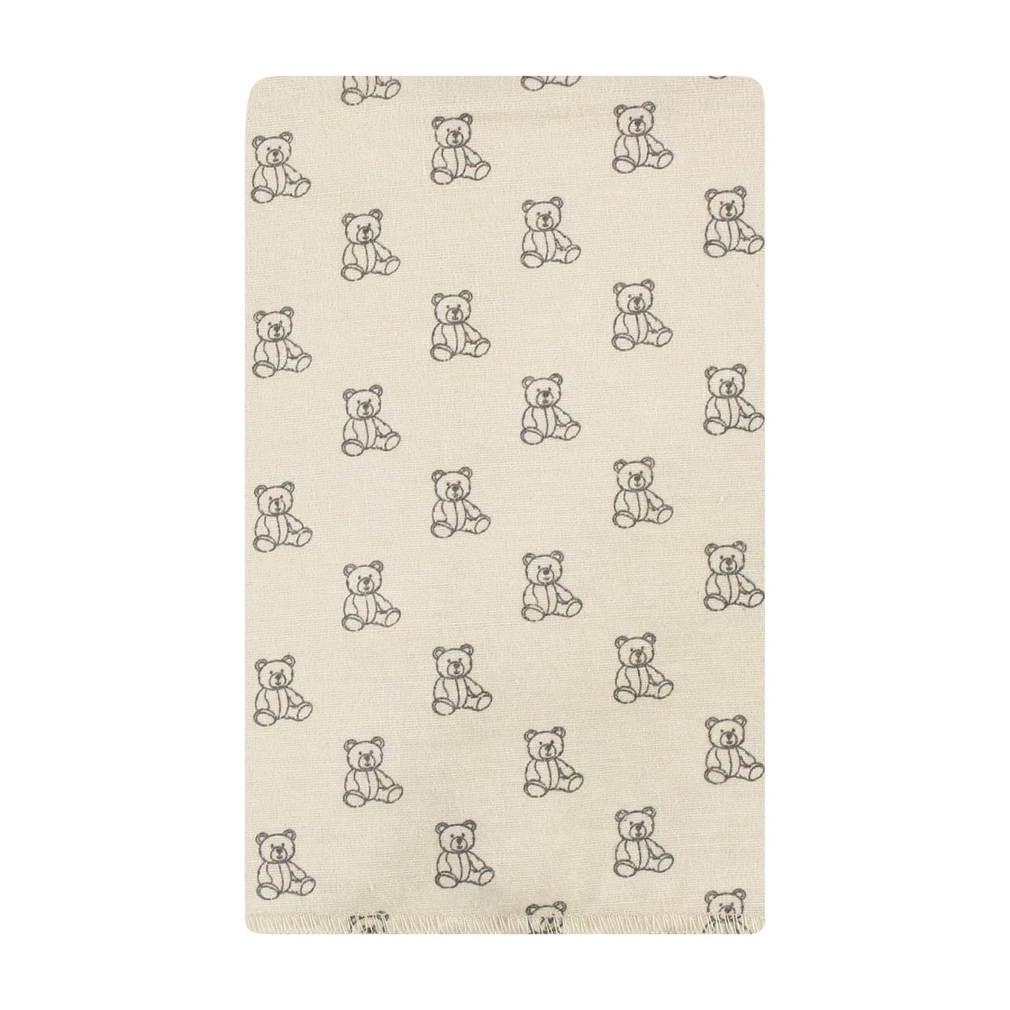 Hudson Baby Unisex Baby Cotton Flannel Burp Cloths, Teddy Bears 10 Pack, One Size