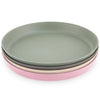Weesprout Bamboo Plates (Pink, Green, Gray, & Beige, Without Lids)