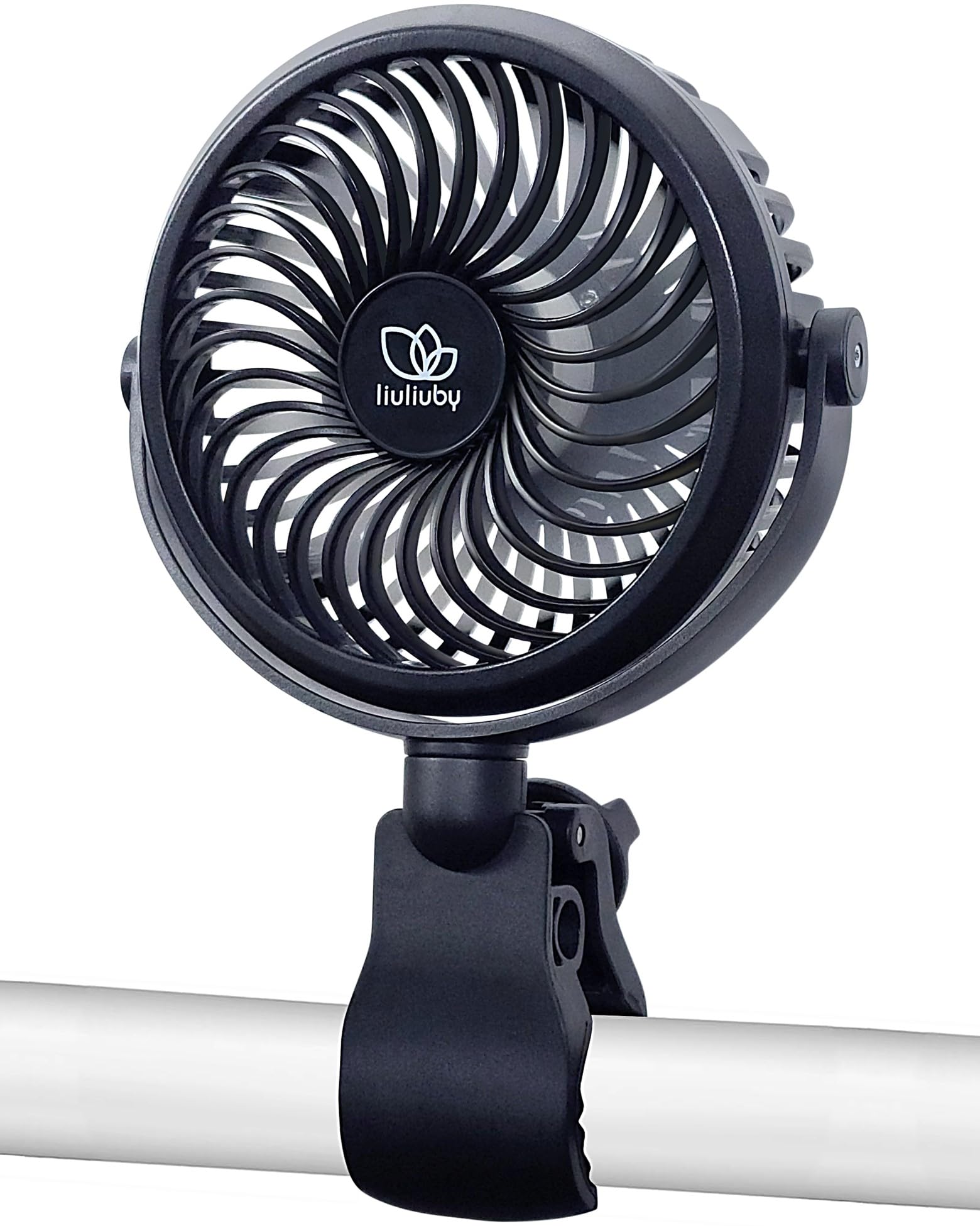 liuliuby Baby Stroller Fan with Clip | Clip On Fan for Baby Car Seat | Portable & Rechargeable with Durable Clamp | Stroller Acc