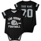 OAOANS Las Vegas Baby Clothes Custom Name Number Personalized Football Baby Jersey Clothing Newborn Toddler Apparel 0-24 Months 