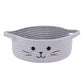 Hichen Small Woven Rope Storage Basket, Cute Cat Toy Basket For Living Room, Baby Basket For Nursery, Gift Basket Empty For Baby