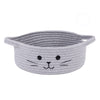Hichen Small Woven Rope Storage Basket, Cute Cat Toy Basket For Living Room, Baby Basket For Nursery, Gift Basket Empty For Baby