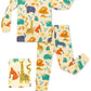 Babee Reshinee Bamboo Viscose Toddler Animal Pajamas Boys Girls Kids Baby 2Pcs Long-Sleeve Pyjamas Set 2-3T Snug Fit Sleepwear P