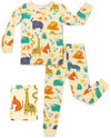 Babee Reshinee Bamboo Viscose Toddler Animal Pajamas Boys Girls Kids Baby 2Pcs Long-Sleeve Pyjamas Set 18-24 Months Snug Fit Sle