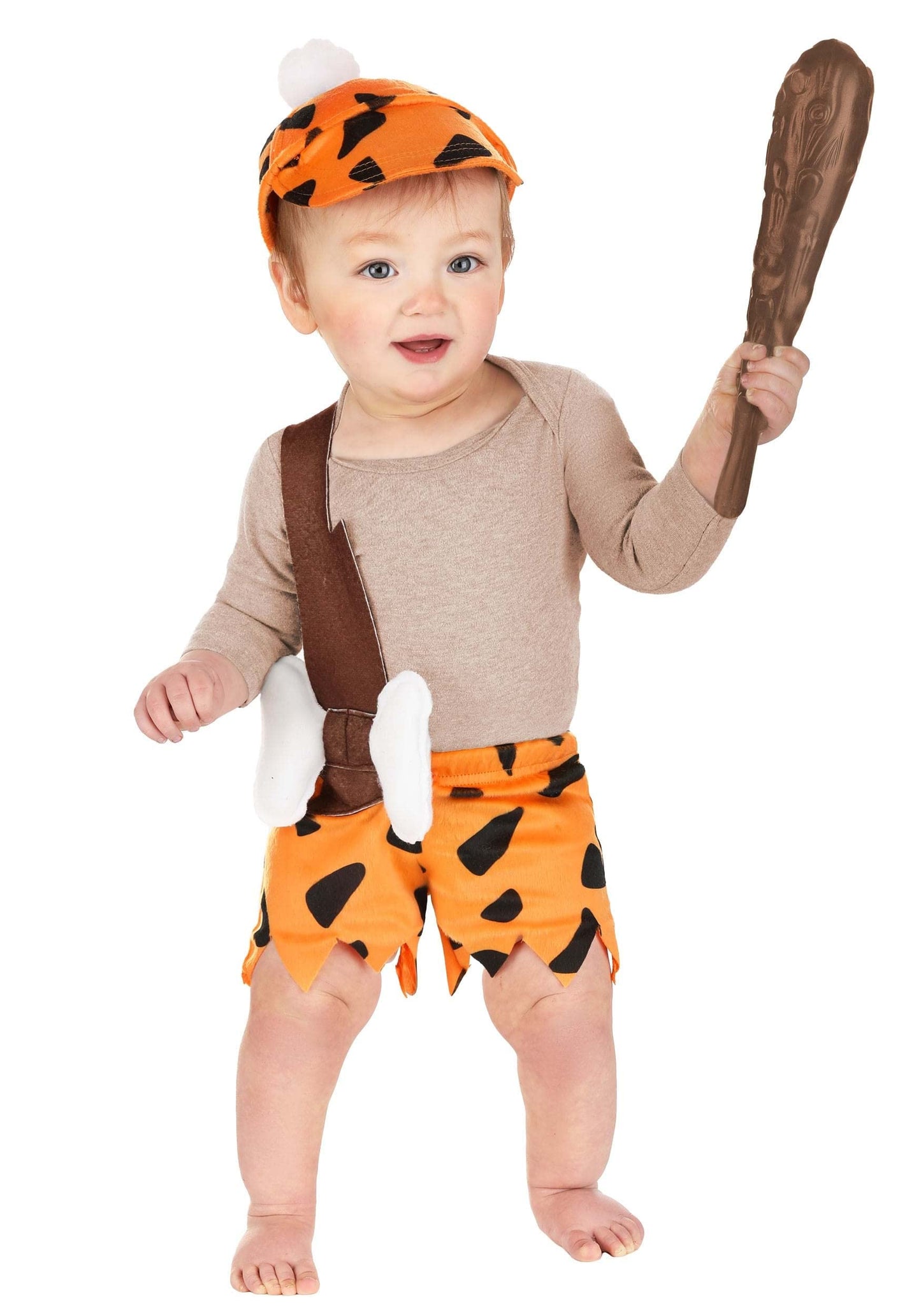 Fun Costumes Flintstones Bamm-Bamm Rubble For Infants, Baby Caveman Outfit, Bedrock Cosplay & Halloween 6/9 Months