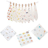 ASJAR Ramita Baby Muslin Washcloth Hanky | Breathable Cotton Cloth for Daily Baby Care Reusable | Pack of 12 | Multicolor