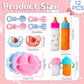 12 Pcs Baby Doll Accessories Magic Bottle Set,Pretend Play Feeding Toy Set With Package,Doll Feeding Set For Kids Girls,Magic Di
