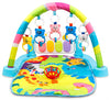 Zest 4 Toyz Baby Play Mat Gym & Fitness Rack With Hanging Rattles Lights & Musical Keyboard Mat Piano  Blue, Pack Of 1