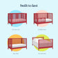 Davinci Sammy Scallop 4-In-1 Convertible Crib In Strawberry Red, Greenguard Gold Certified