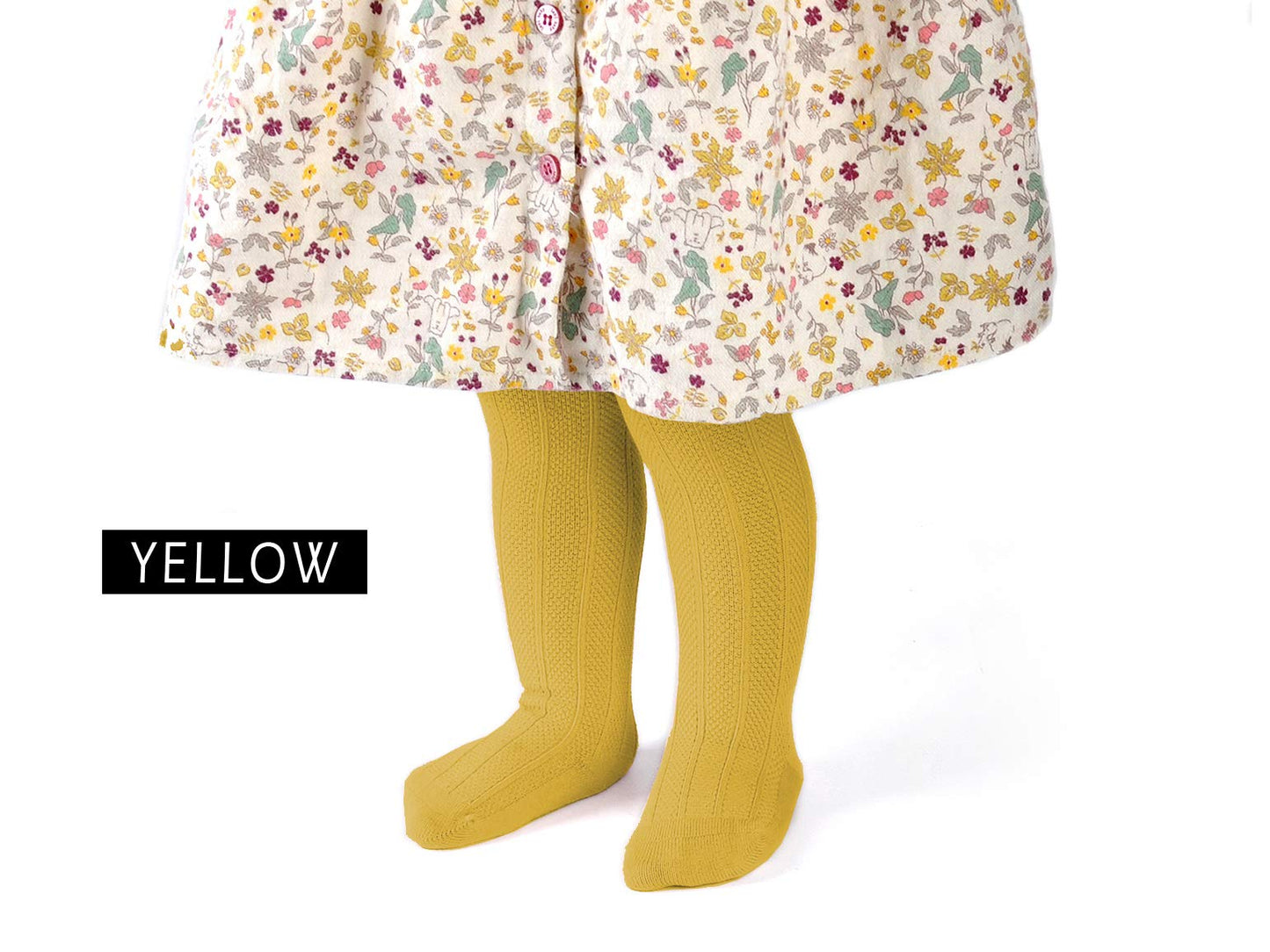 Epeius 5 Pair Pack Baby Girls Boys Uniform Knee High Socks Infants Baby Tube Ruffled Stockings For 0-6 Months,White/Grey/Yellow/