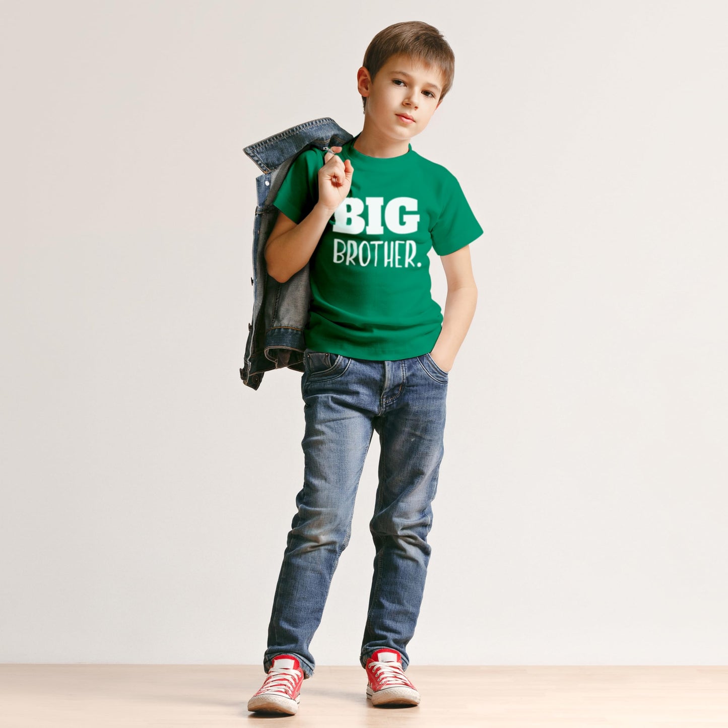 Big Brother Shirt For Toddler Promoted To Best Big Brother Announcement Baby Boys (Charcoal Blue, 2 Years)