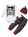 Shalofer Valentine'S Day Baby Boys Outfits Infant Heart Breaker Pant Clothing Set (Black&White,0-3 Months)
