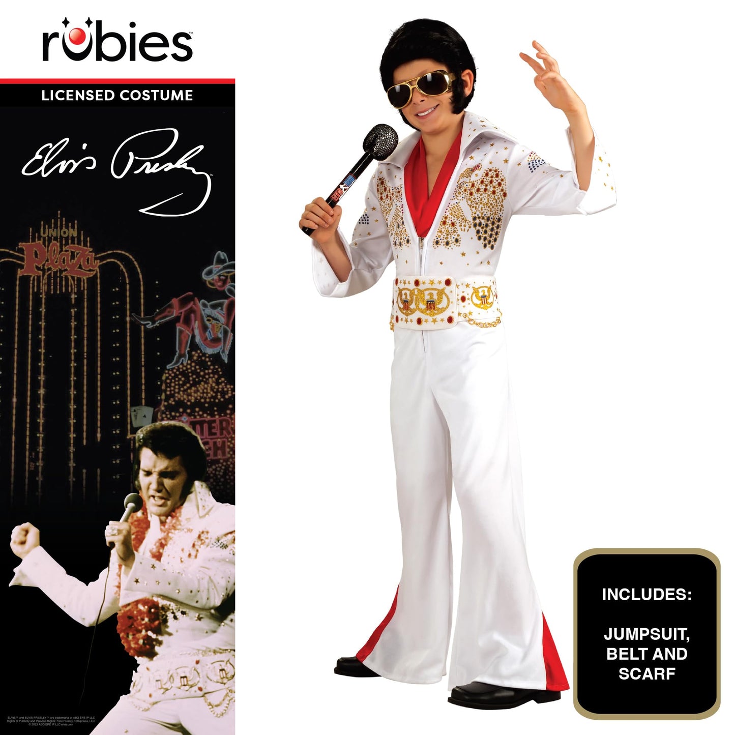 Rubies Deluxe Elvis Child Costume, Medium, One Color