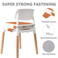 E1F1Nn Dot Toddler Booster Seat For Dining Table (Pu Material),Portable Kids Booster Seat With Safety Buckles, High Cushion For