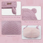 Duoyeree Kids Baby Hat Soft Warm Cable Knit Beanie Toddler Girl Fall Winter Hats(Skin Pink,12-18 Months)