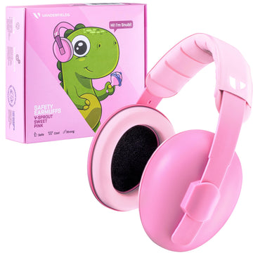Vanderfields Baby Ear Protection Noise Cancelling Headphones For Babies, Toddlers, Infants 3 Months To 2 Years,Sweet Pink