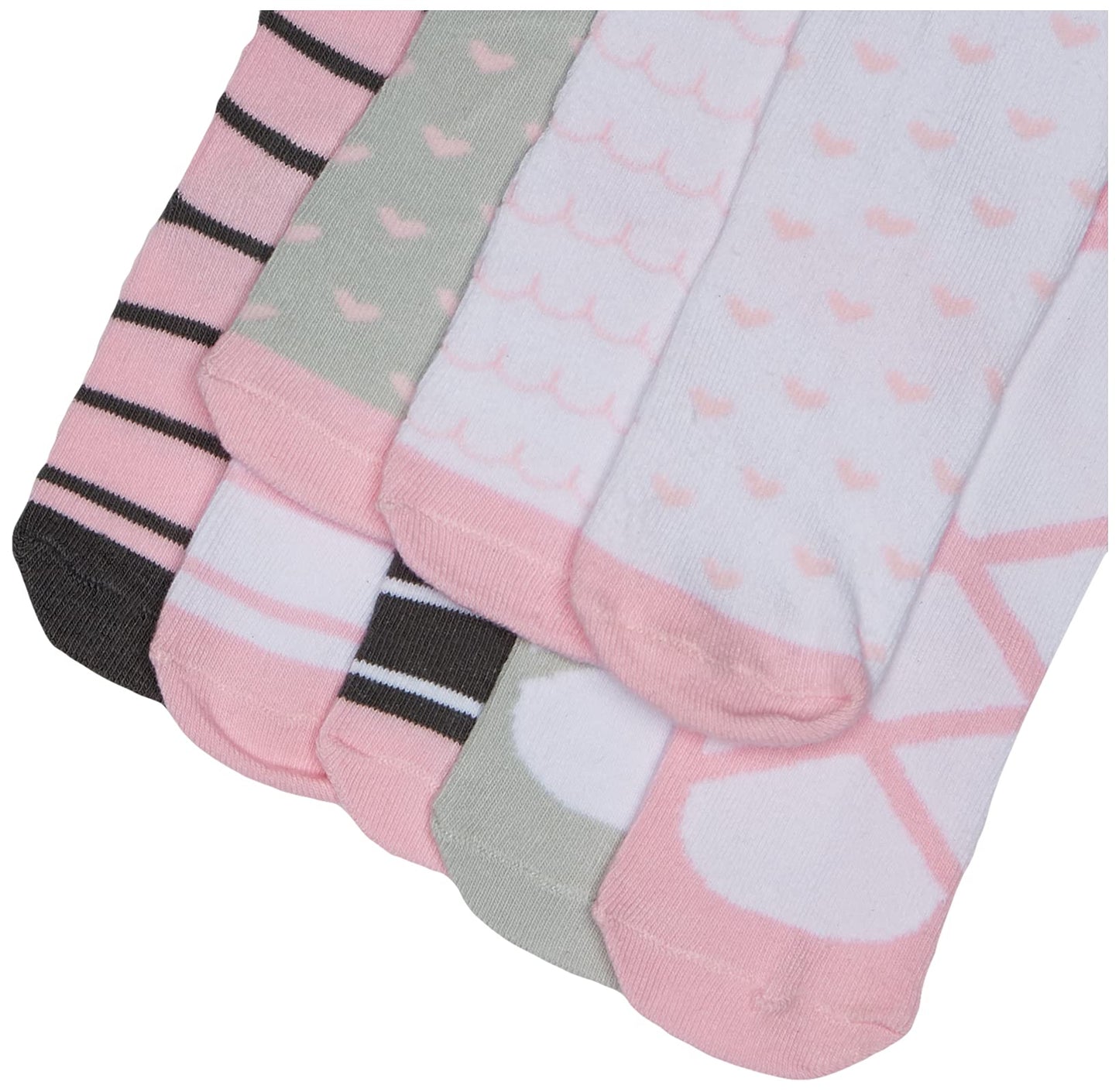 Hudson Baby Unisex Baby Cotton Rich Knee-High Socks, Pink Panda, 0-6 Months