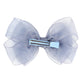 5.5-Inch Organza Double Hair Bows Alligator Clips Hair Accessories For Girls Toddler Kids Children Teens - Gray