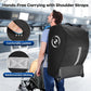 Yorepek Infant Car Seat Travel Bag Backpack With Wheels, Fits For Doona Car Seat Stroller, Padded Carseat Bags For Air Travel Wi