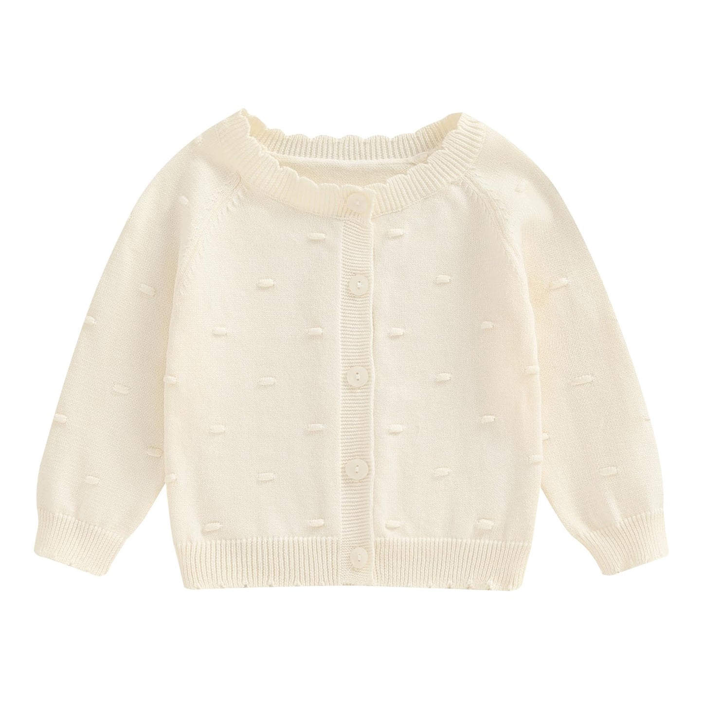 Infant Baby Girl Cardigan Sweater Long Sleeve Button Up Knit Sweatshirt Jacket Toddler Baby Girl Fall Outfits (Apricot, 4-5 Year
