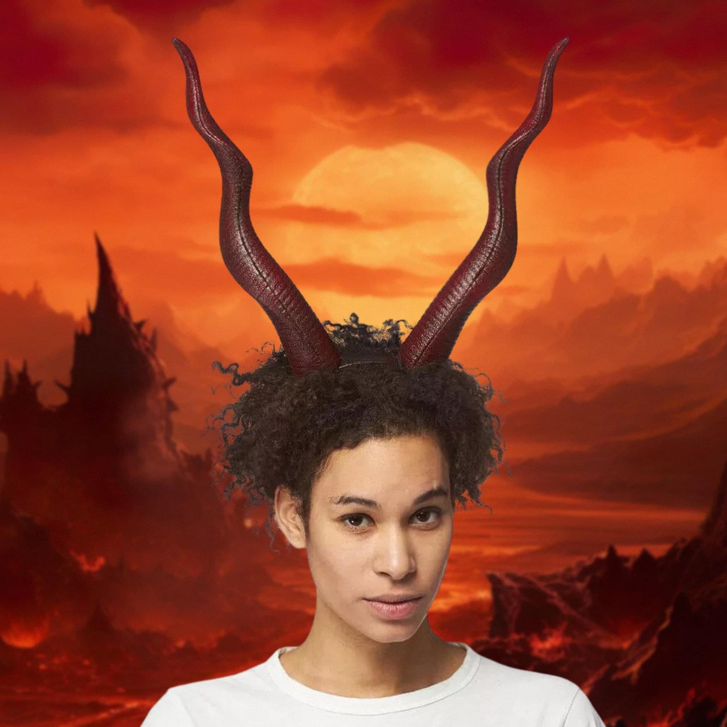 HMS Superlite Devil Horns, red, one Size