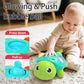 GeeKiPrime Baby Musical Crawling Toys 6 to 12 Months, Infant Turtle Light Up Toy for Teething Fine Motor Sleep Aid, Baby 7 8 9 1