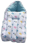 Amardeep Blue Baby Quilt & Sleeping Bag Cum Carry Bag  Soft, Cozy, Portable Baby Bedding For Newborns, Infants  64X41 Cm, Stro