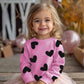 Mrocioa Valentines Day Shirt For Little Girls Allover Love Heart Prints Sweatshirt Toddler Kids Vday Heart Tops Size 7 Years