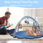 Baby Gym Play Mat For Babies 0-6 Months Infant Tummy Time Mat Activity Gym, Blue Shell Baby Gyms & Playmats Newborn Brain Sensor