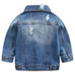 Abolai Baby Boys' Basic Denim Jacket Button Down Jeans Jacket Top Style2 Lightblue 110